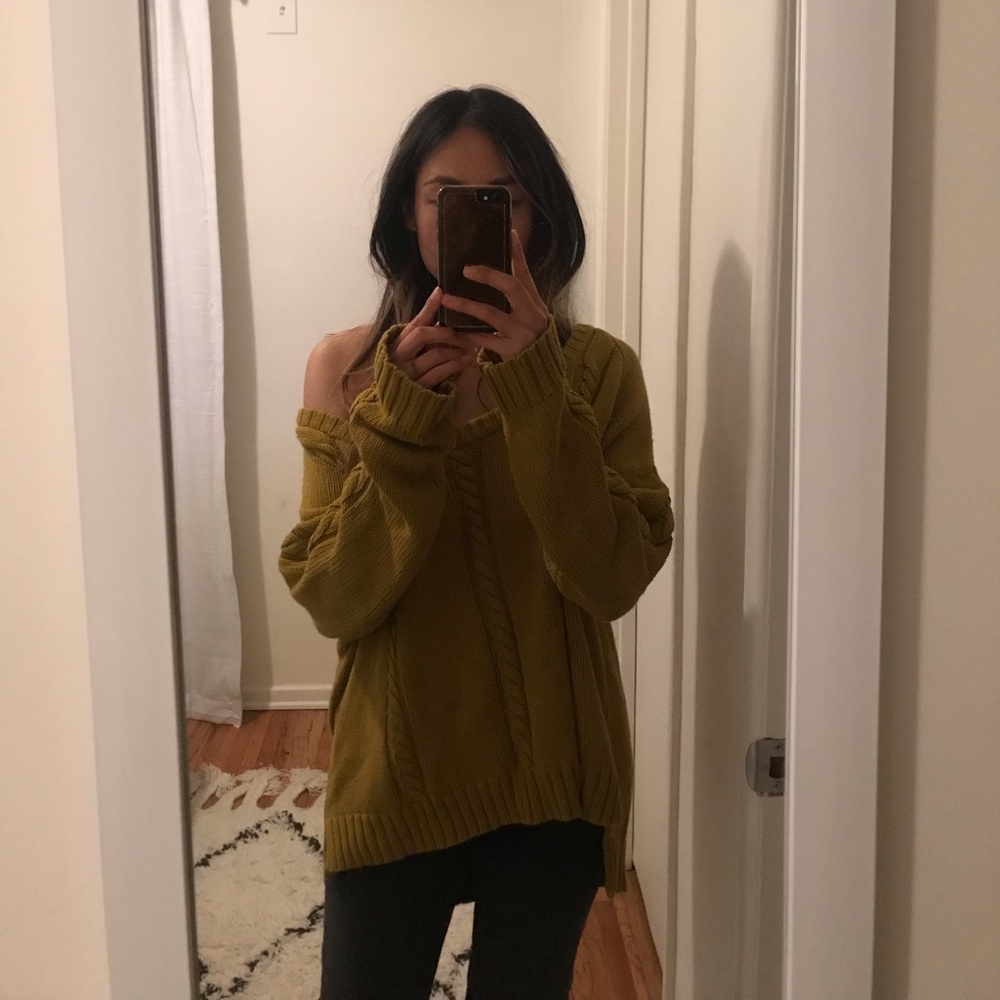 Urban Outfitters Mustard Oversized Sweater